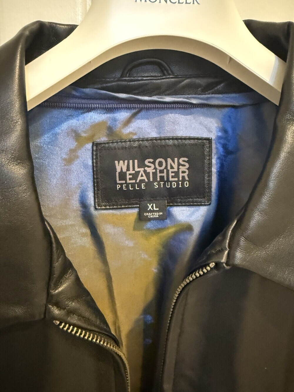 Wilsons Leather Pelle Studio Black Winter Jacket 3M Insulation Men's Size XL - Picture 5 of 8